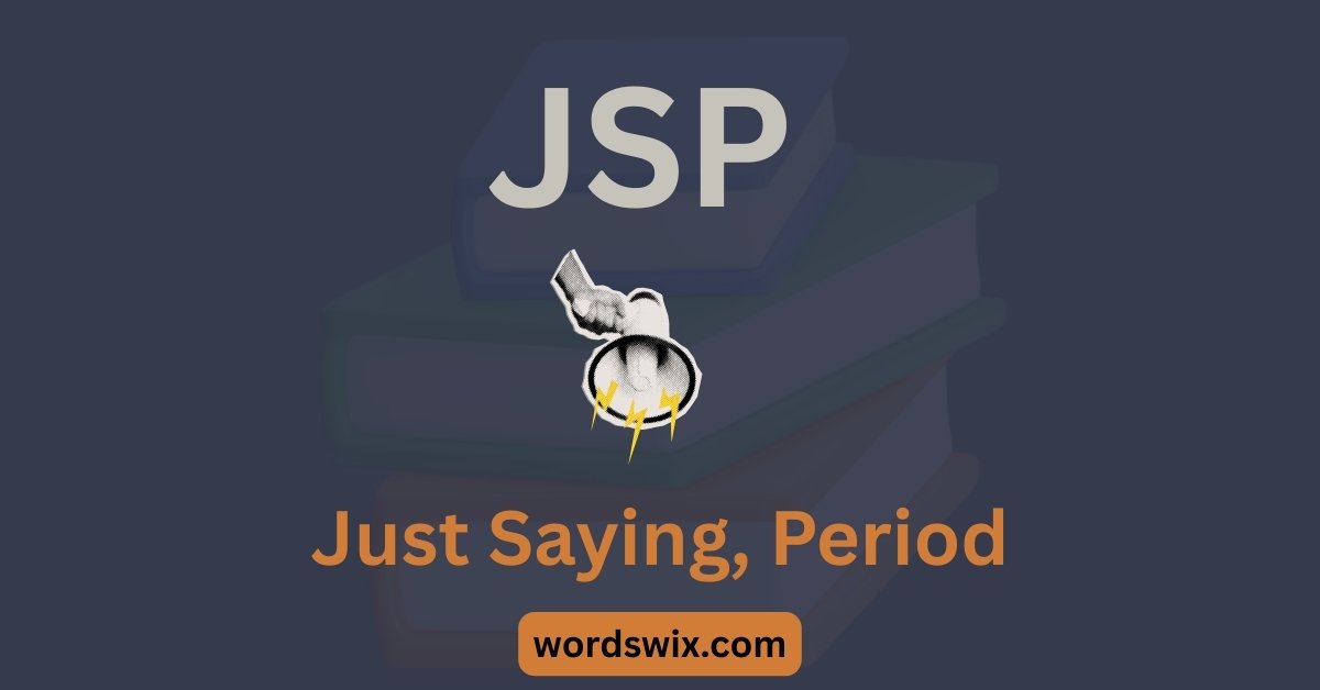JSP Meaning in Text
