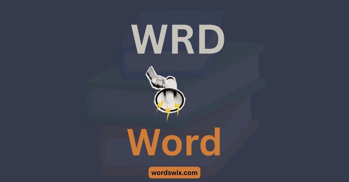 what does wrd mean in text