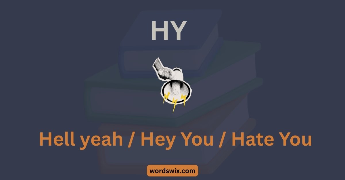 HY meaning in text
