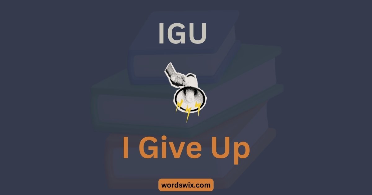 IGU meaning in text