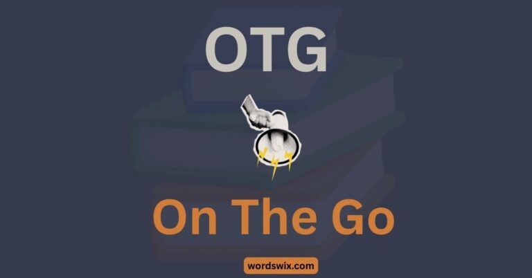 OTG Meaning in Text