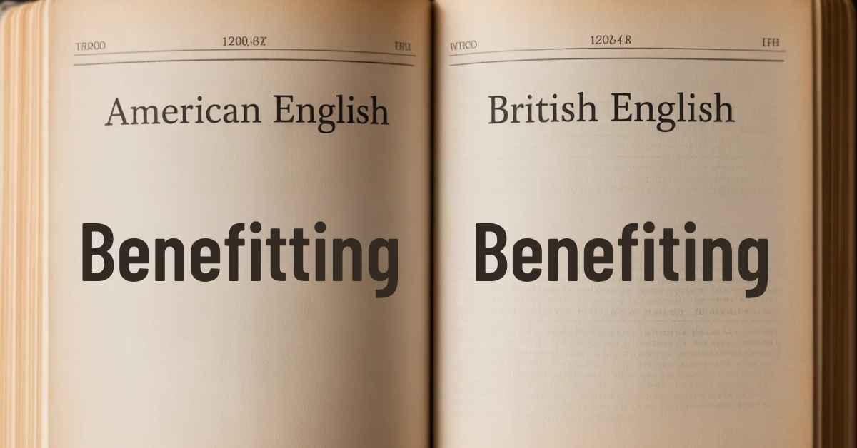 Benefitting or Benefiting