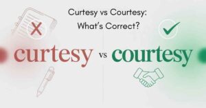 Curtesy vs Courtesy Which Spelling Is Correct