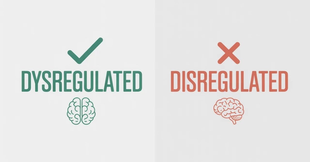 Dysregulated vs Disregulated