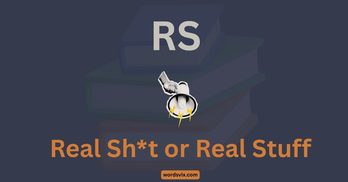 RS Meaning in Text