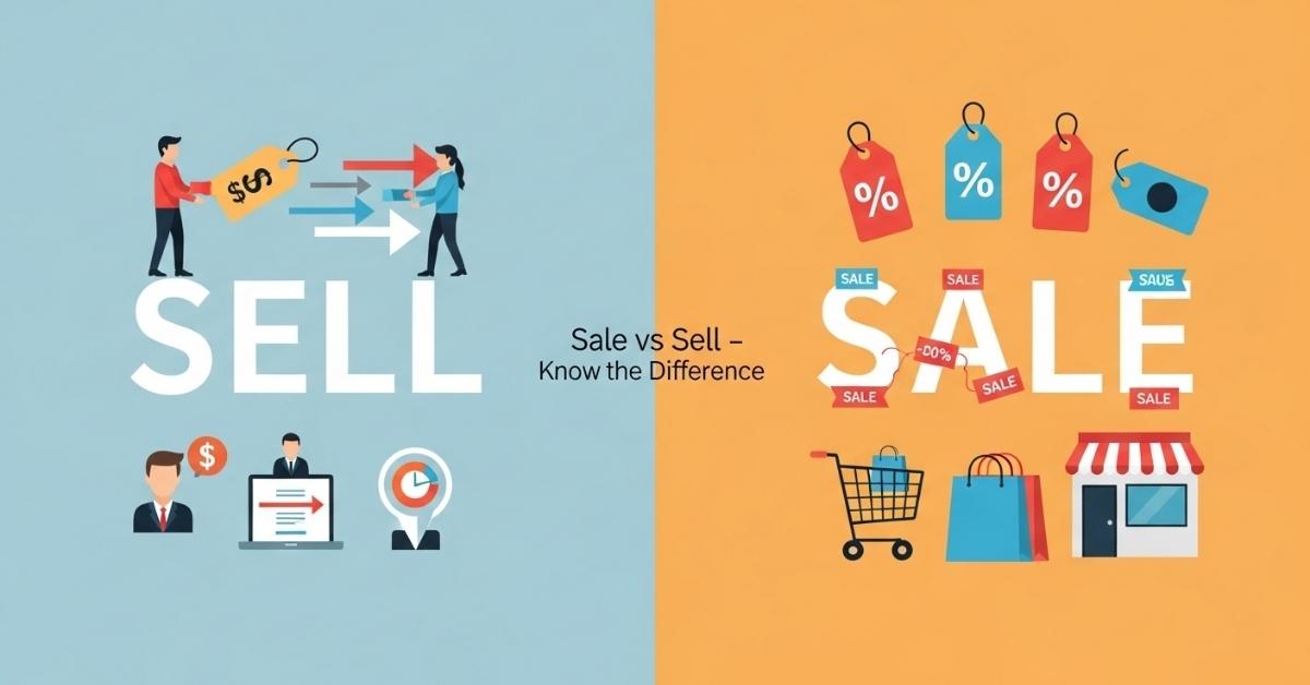 Sale vs Sell: Key Differences, Meanings, and Usage Guide
