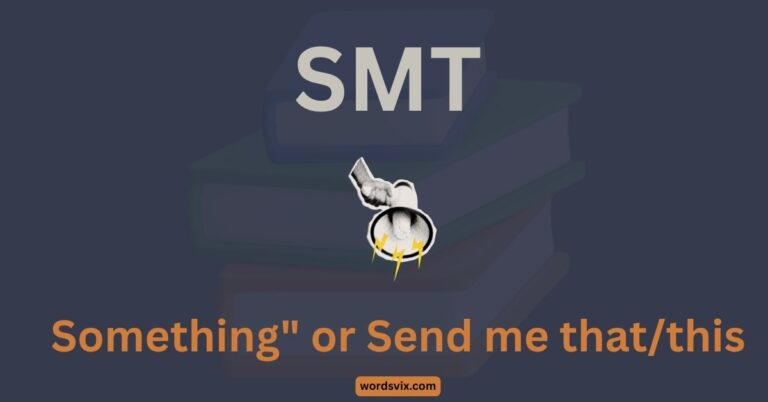 What Does SMT Mean in Text