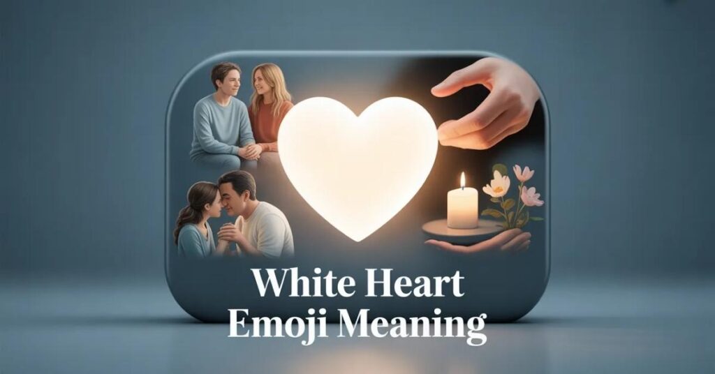 White Heart Emoji Meaning in Different Relationships