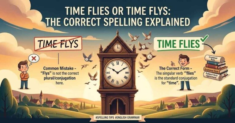 Time Flys or Time Flies: The Correct Spelling Explained
