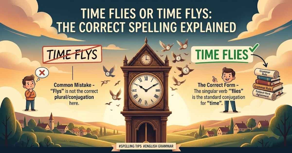 Time Flys or Time Flies: The Correct Spelling Explained