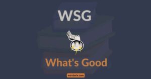 What Does WSG Mean in Text