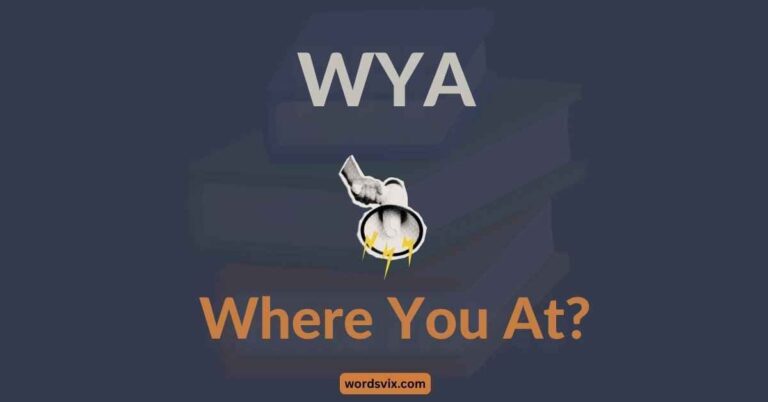 What Does WYA Mean in Text